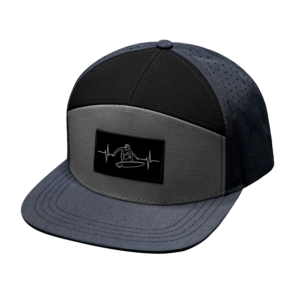 Surf - 7 Panel - Navy / Gray / Black - Jersey Mesh (Unisex)