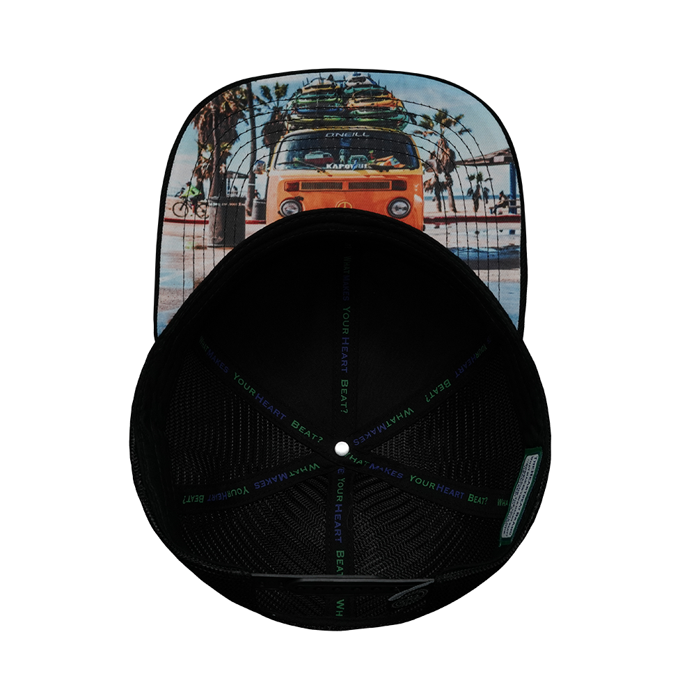 Surf - 6 Panel - Cork - Black - Trucker Mesh (Unisex)