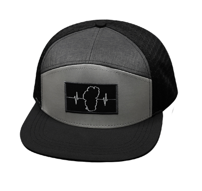 Tahoe - 7 Panel - Black / Gray / Charcoal - Jersey Mesh (Unisex)