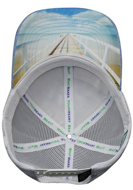 **YOUTH** Florida - 6 Panel - Shallow Fit - Light Blue / White - Trucker Mesh (Unisex)