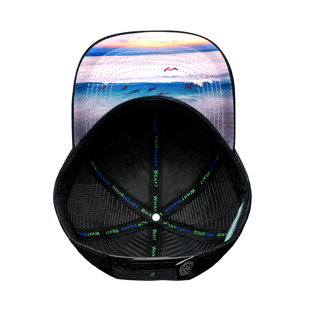 Florida - 6 Panel - Shallow Fit - Cork - Black - Trucker Mesh (Unisex)