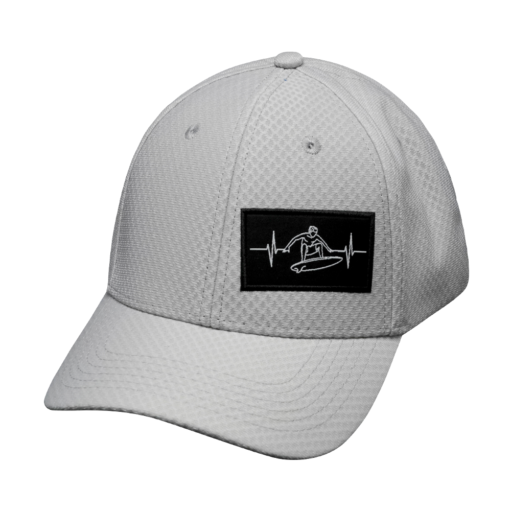 Surf - 6 Panel - AirMesh - Athletic Fit - Gray - Fabric Back (Unisex)