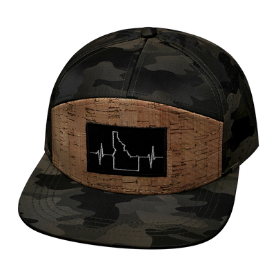 Idaho - 7 Panel - Cork - Tan Camo - Laser Mesh (Unisex)