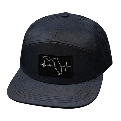 Florida - 7 Panel - Ocean Blue - Laser Mesh (Unisex)