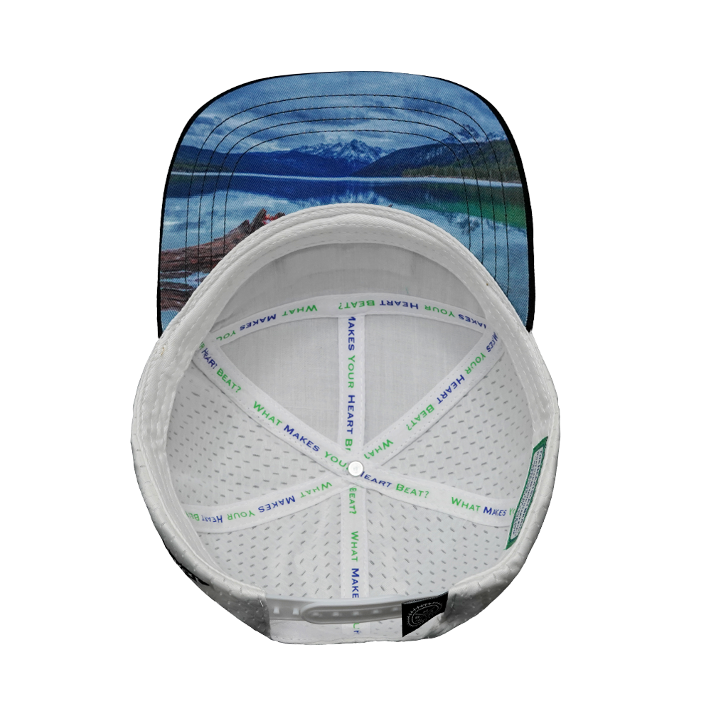 Idaho - 7 Panel - Cork - Black / Navy / White - Laser Mesh (Unisex)