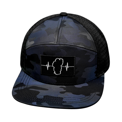 Tahoe - 7 Panel - Navy Camo / Black - Jersey Mesh (Unisex)