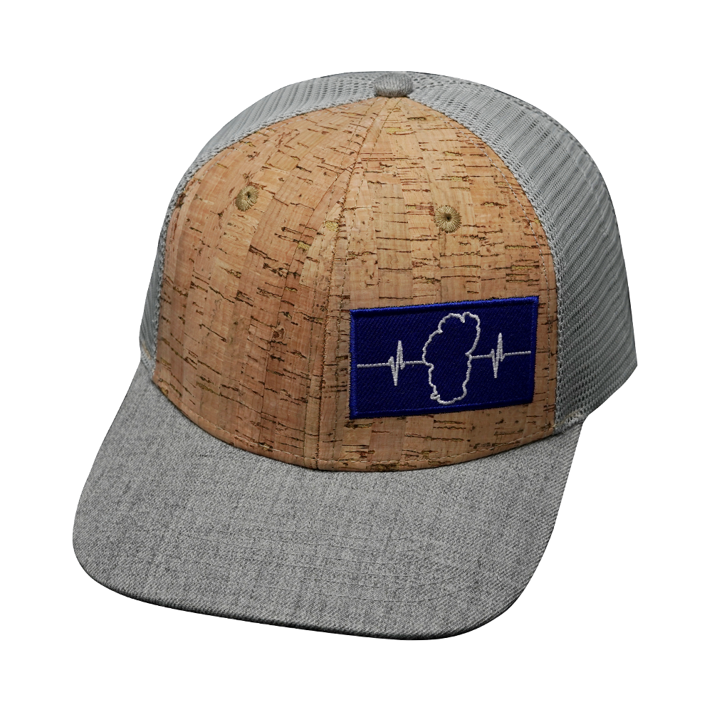 **YOUTH** Tahoe - 6 Panel - Cork - Heather Gray / Gray - Trucker Mesh (Unisex)