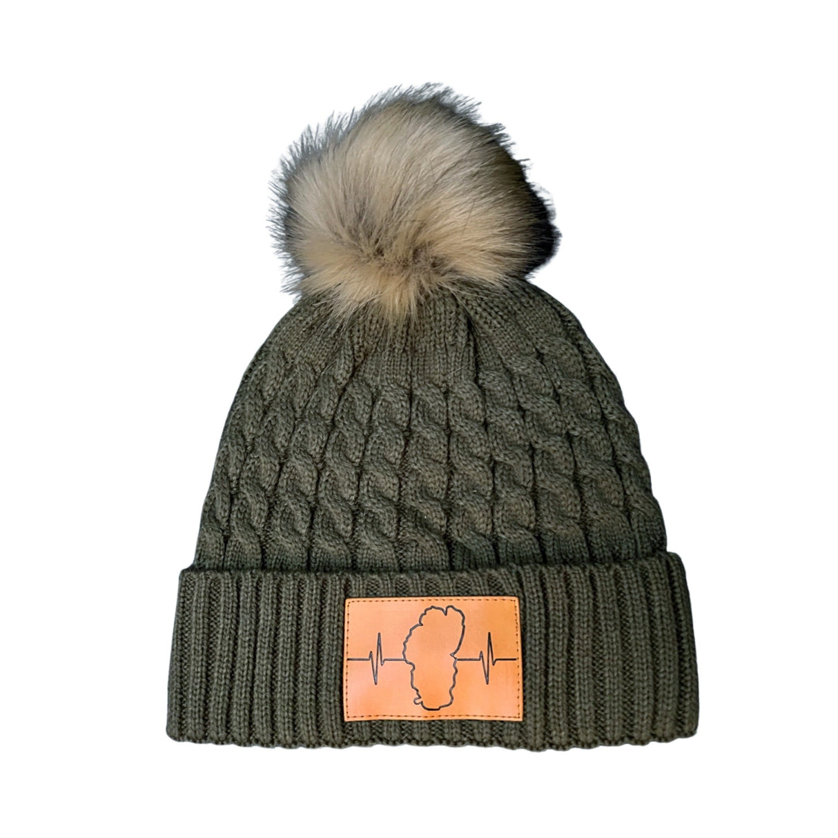 Tahoe - Beanie - Pom - Olive (Unisex)