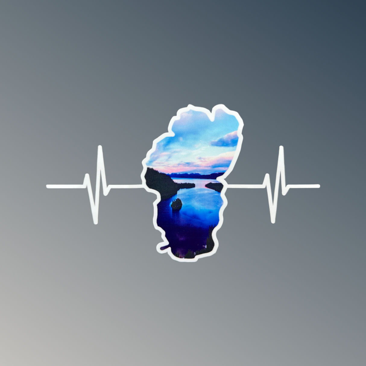 Tahoe Heartbeat - Decal - Sunrise