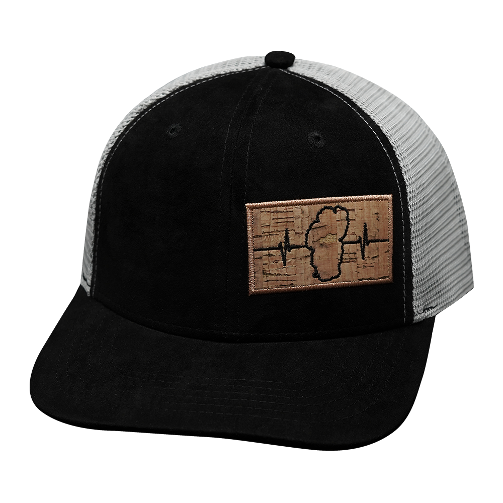 Tahoe - 6 Panel - Suede - Black / Gray - Trucker Mesh (Unisex)