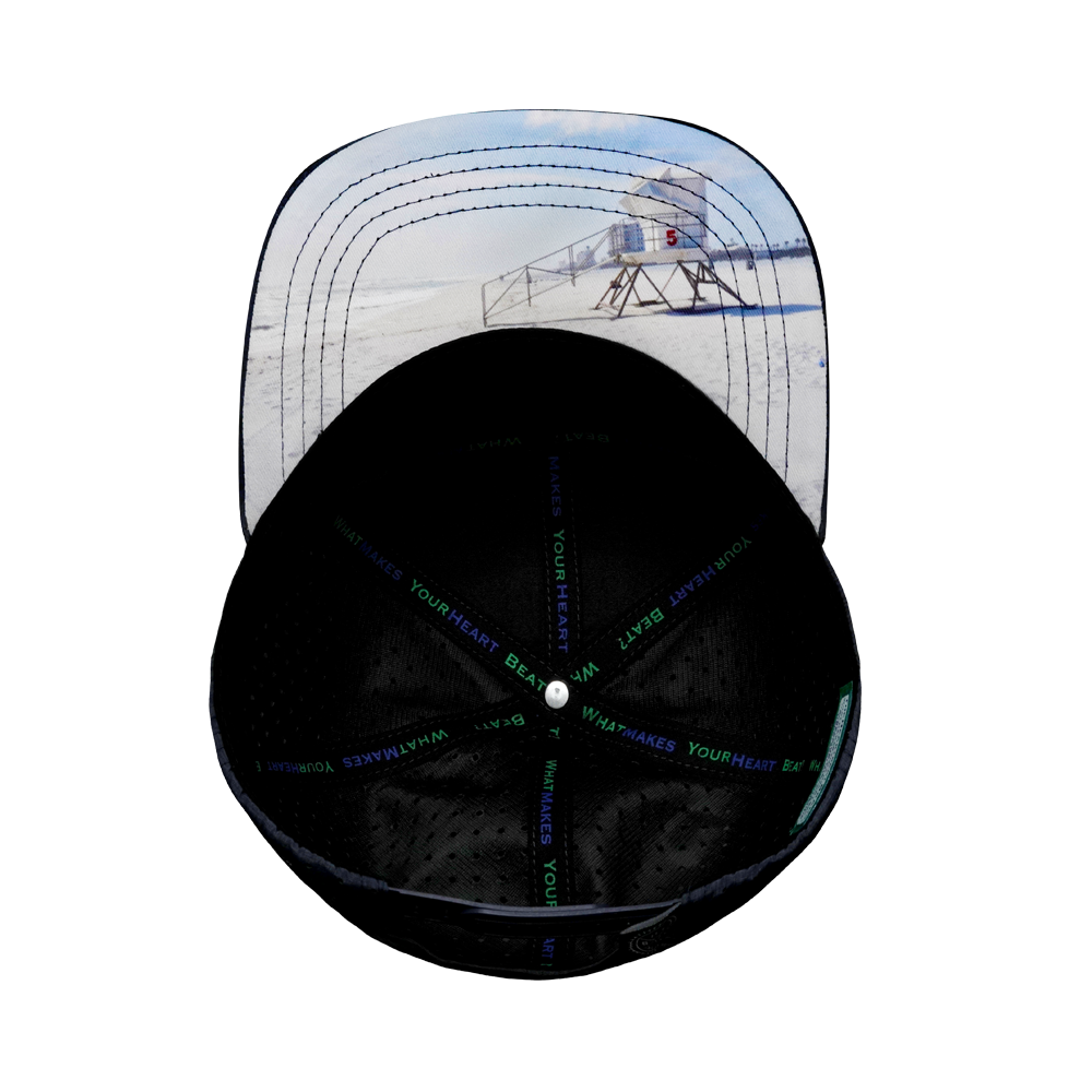 California - 7 Panel - Navy / Gray / Black - Laser Mesh (Unisex)