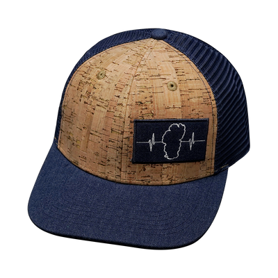 Tahoe - 6 Panel - Cork - Navy - Trucker Mesh (Unisex)