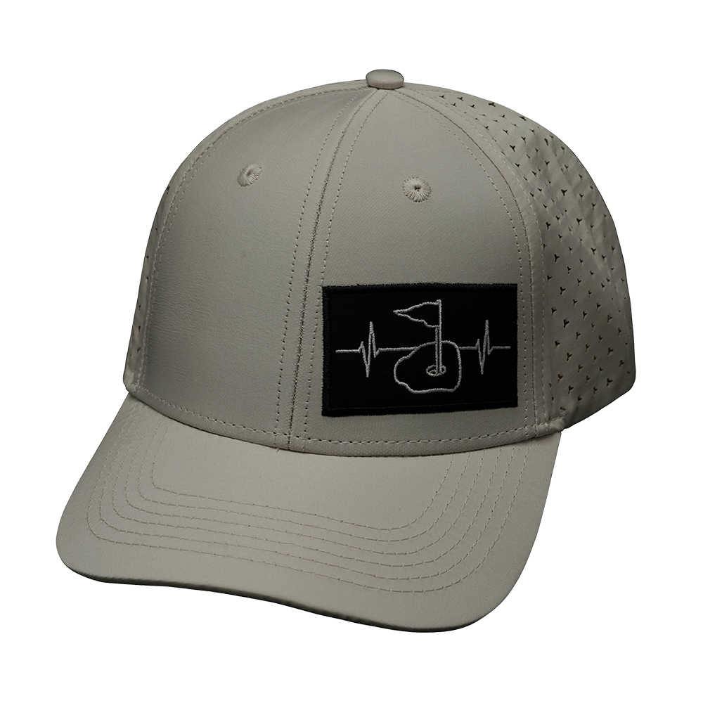Golf - 6 Panel - Shallow Fit - Cream (No Photo) - Laser Mesh (Unisex)