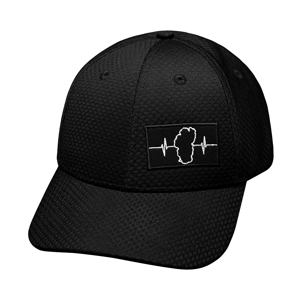 Tahoe - 6 Panel - AirMesh - Athletic Fit - Black - Fabric Back (Unisex)