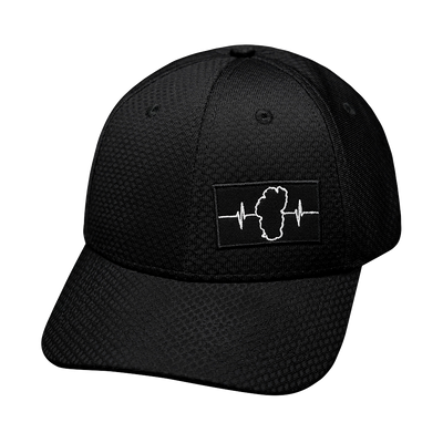 Tahoe - 6 Panel - AirMesh - Athletic Fit - Black - Fabric Back (Unisex)