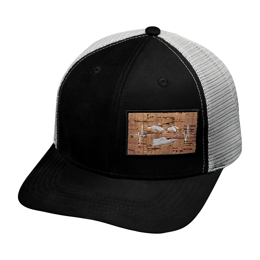 Virgin Islands - 6 Panel - Suede - Black / Gray - Trucker Mesh (Unisex)