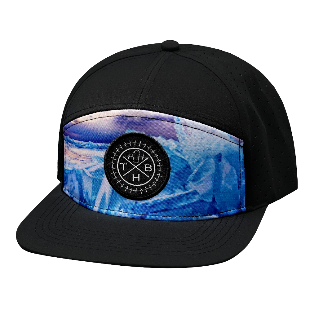 THB - 7 Panel - Sea Ice / Black - Laser Mesh (Unisex)
