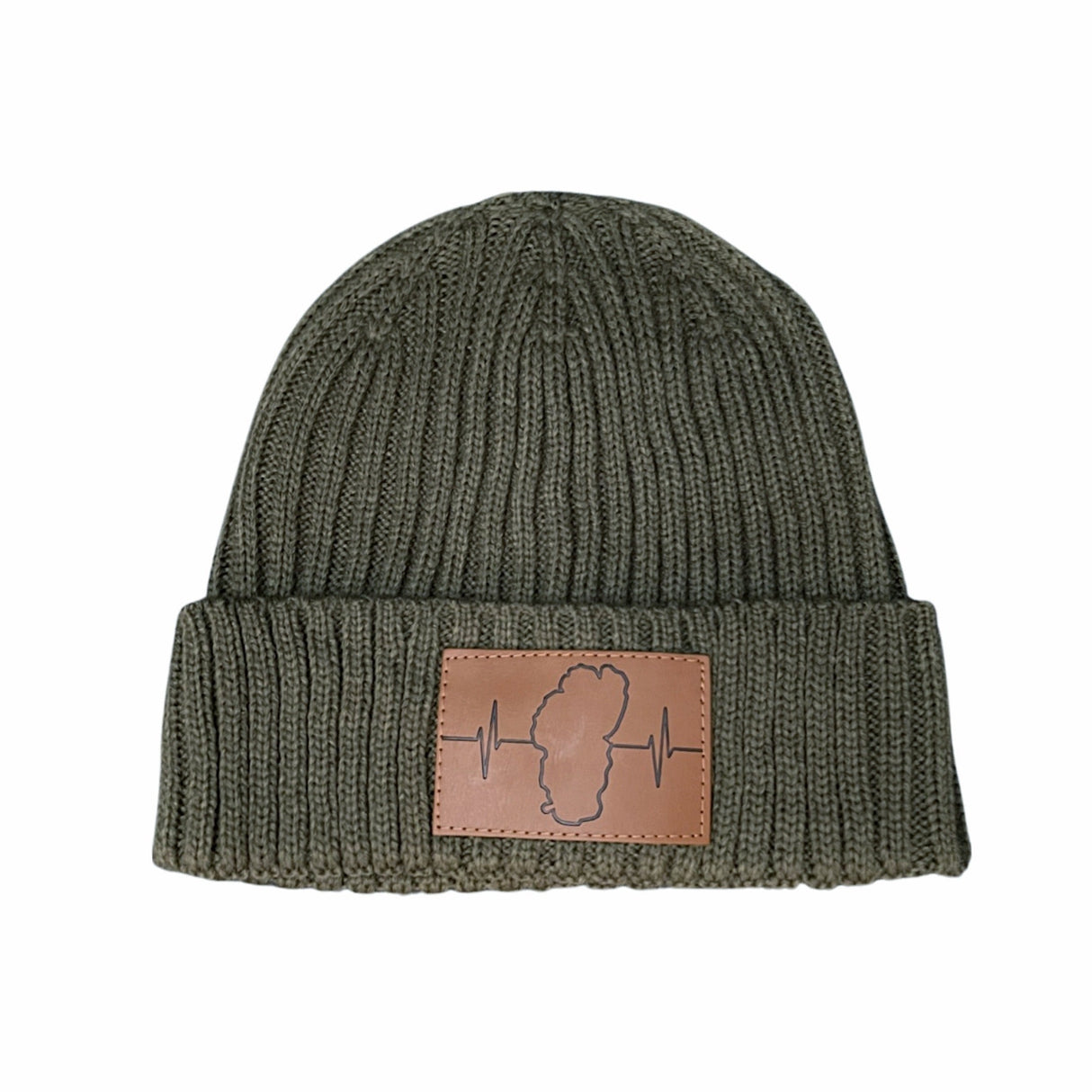 Tahoe - Beanie - Ribbed Cuff - Olive (Unisex)
