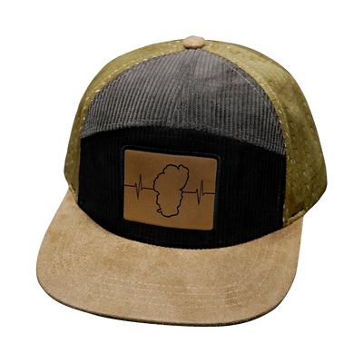 Tahoe - 7 Panel - Corduroy - Tan / Black / Gray - Jersey Mesh (Unisex)
