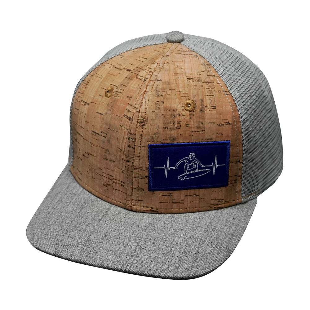 Surf - 6 Panel - Cork - Heather Gray / Gray - Trucker Mesh (Unisex)
