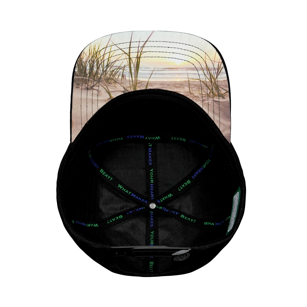 Virgin Islands - 7 Panel - Cork - Black - Jersey Mesh (Unisex)