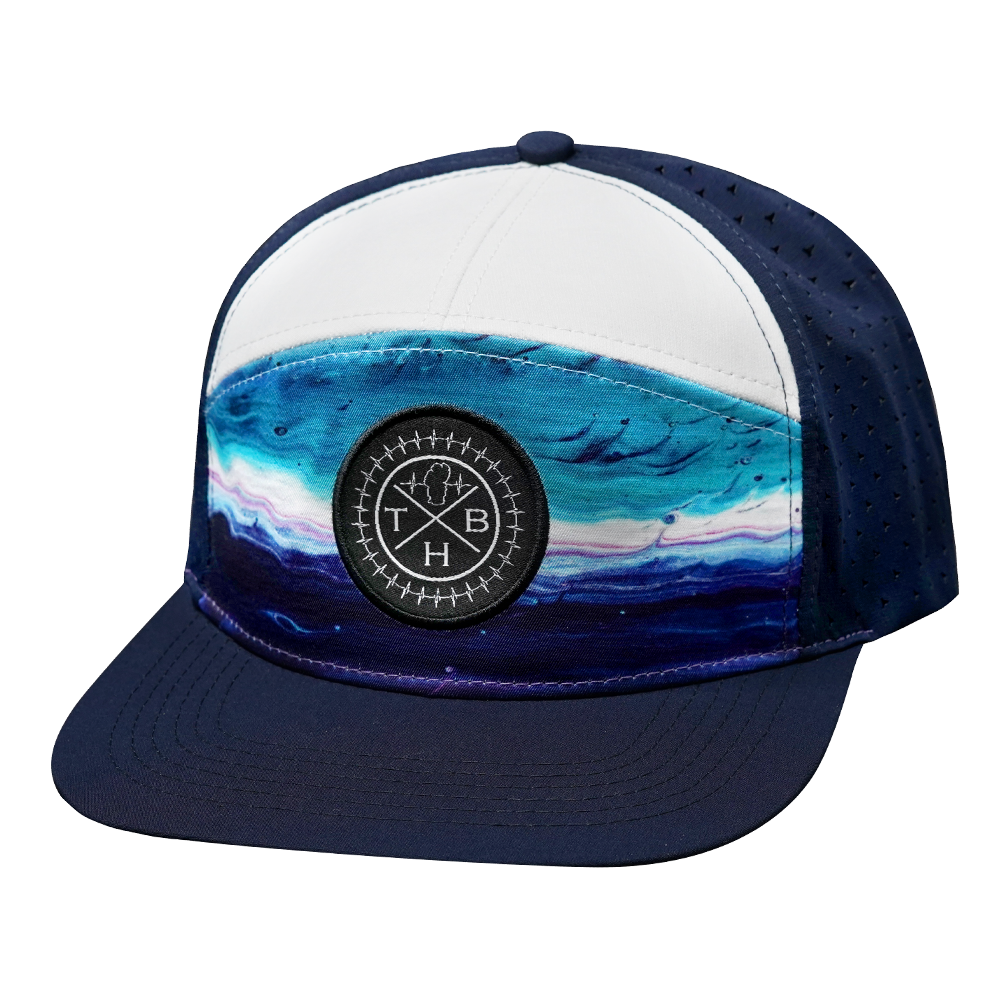 THB - 7 Panel - Sand Drift / Navy - Laser Mesh (Unisex)