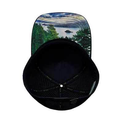 Tahoe - 5 Panel - Quilted Velvet - Navy - Trucker Mesh (Unisex)