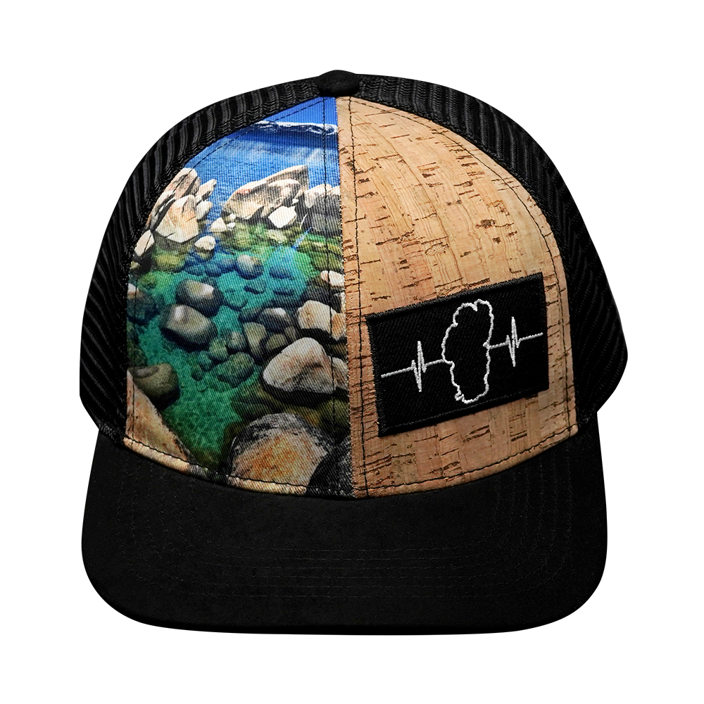 Tahoe - 6 Panel - Cork Hybrid - Sand Harbor - Laser Mesh (Unisex)