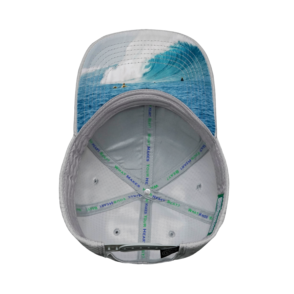 Surf - 6 Panel - AirMesh - Athletic Fit - Gray - Fabric Back (Unisex)