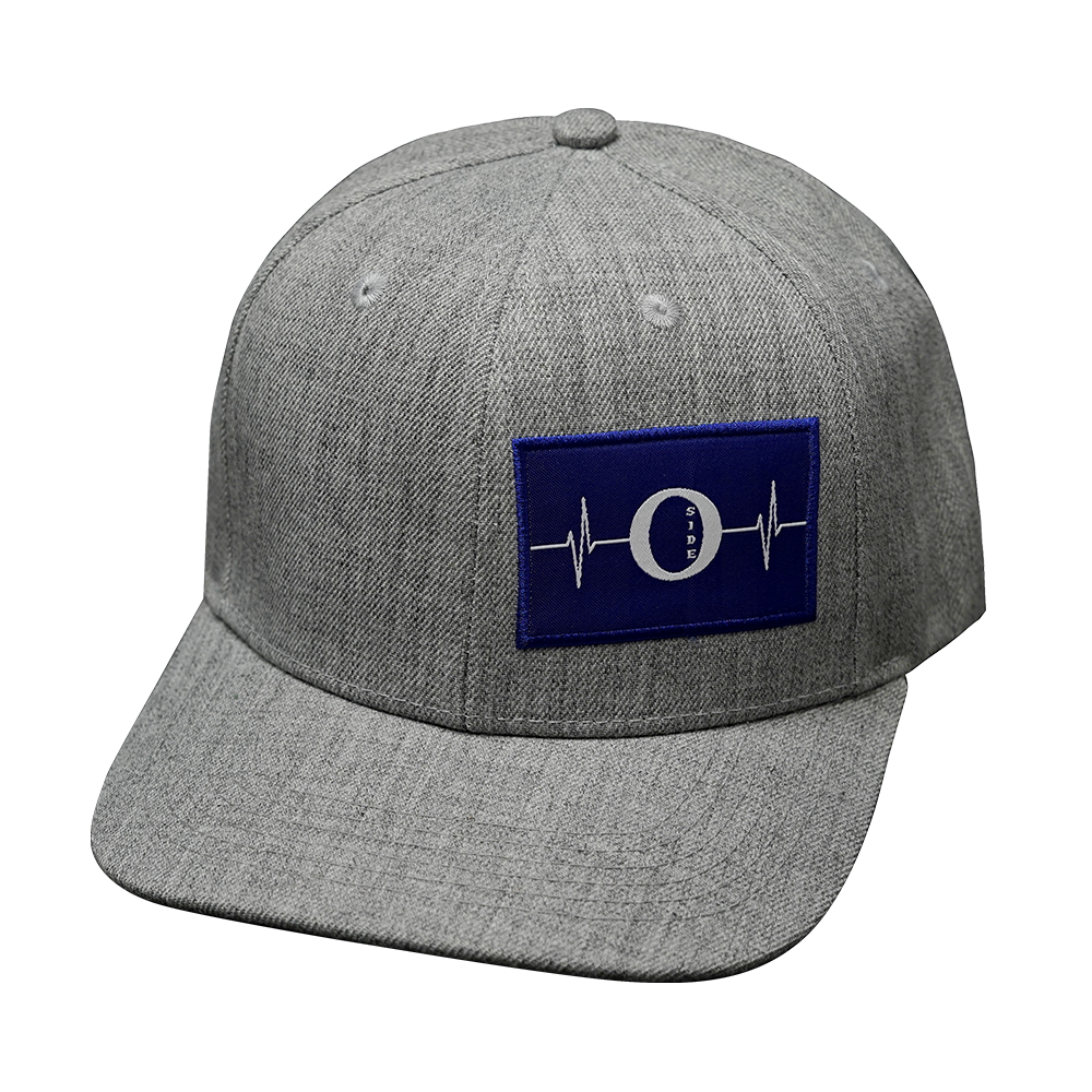 Oceanside "Oside" - 6 Panel - Heather Gray - Fabric Back (Unisex)