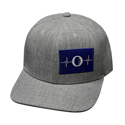 Oceanside "Oside" - 6 Panel - Heather Gray - Fabric Back (Unisex)