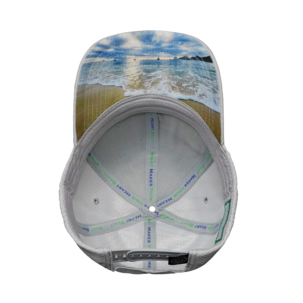 Cabo - 6 Panel - AirMesh - Atheltic Fit - Gray - Fabric Back (Unisex)