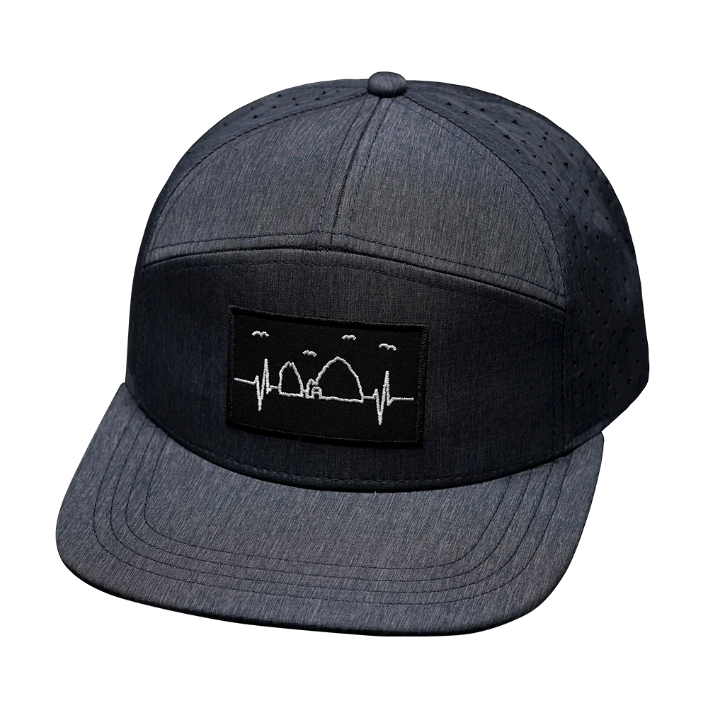 Cabo - 7 Panel - Ocean Blue - Laser Mesh (Unisex)