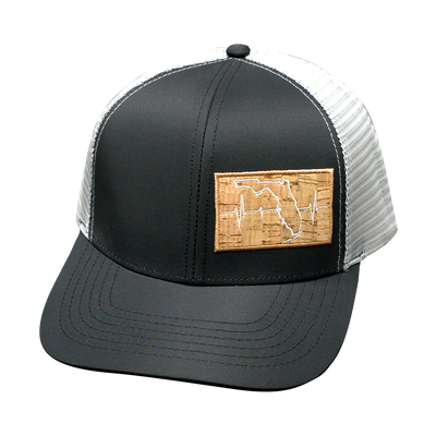 Florida - 6 Panel - Black / Gray - Trucker Mesh (Unisex)