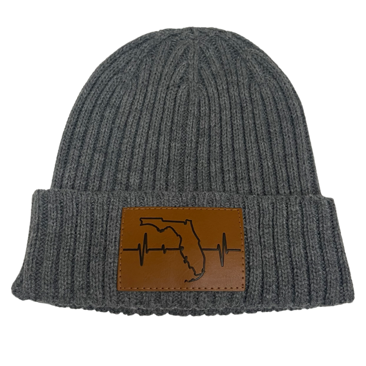 Florida - Beanie - Ribbed Cuff - Gray (Unisex)