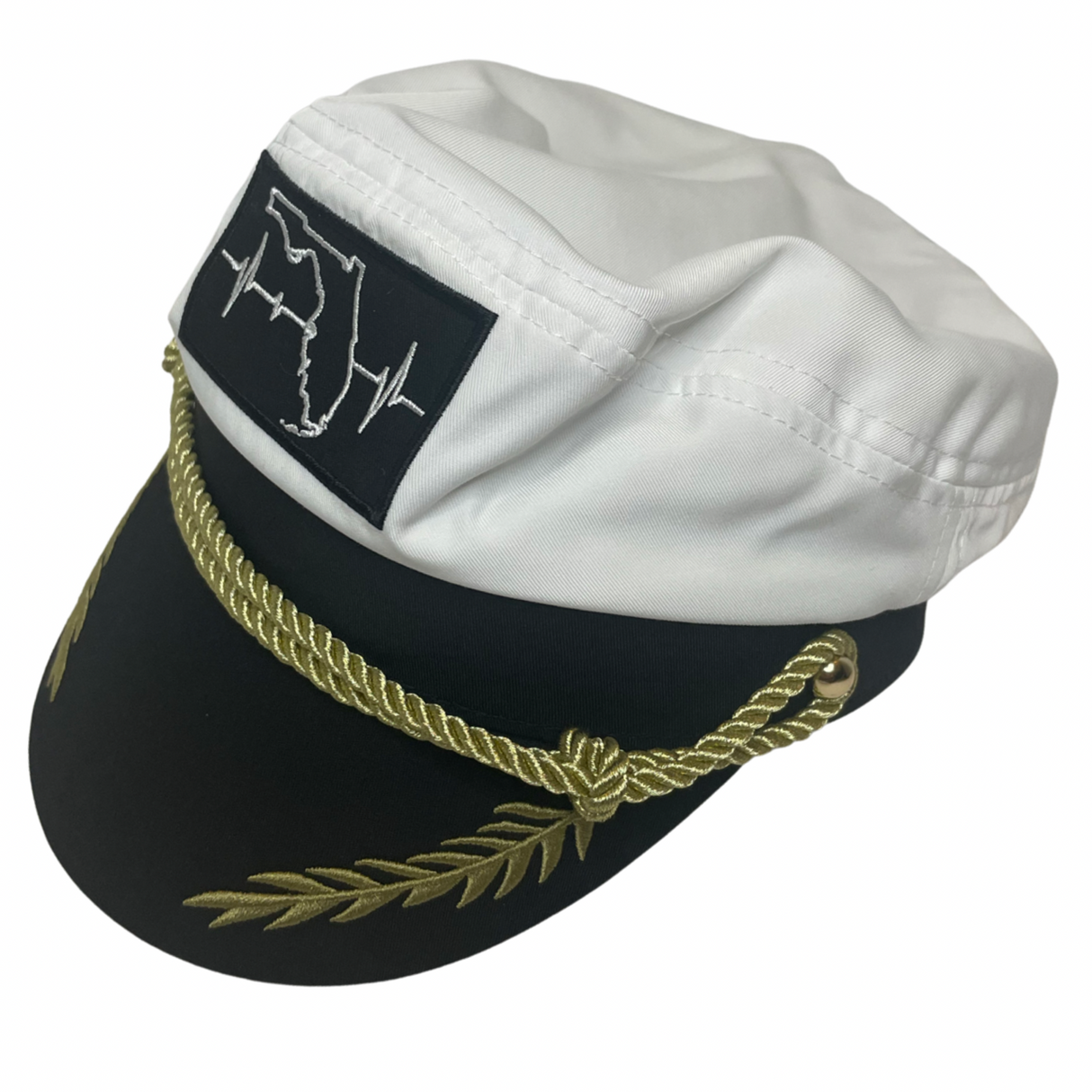 Florida - Capitans Hat - Black / White (Unisex)