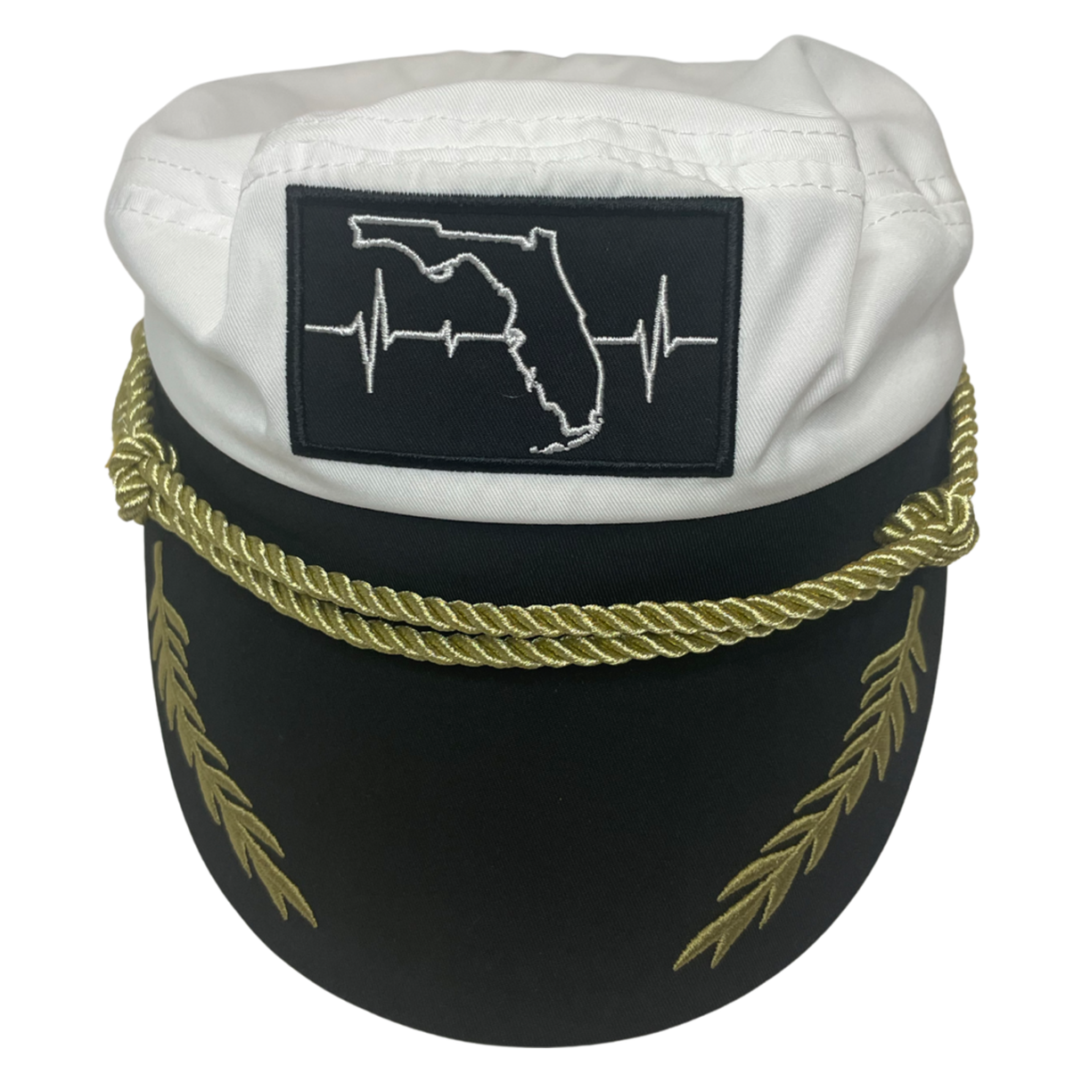 Florida - Capitans Hat - Black / White (Unisex)