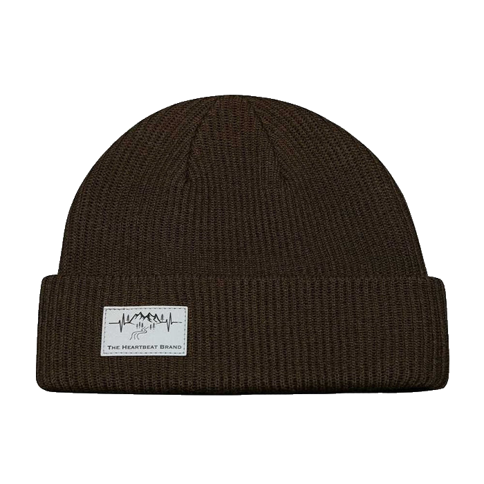 Mountains - Beanie - Cuffed - Chocolate (Unisex)