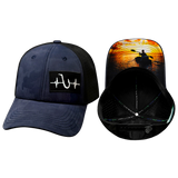 Fishing - 6 Panel - Shallow Fit - Pony Tail - Soft Navy Camo / Black (Unisex)