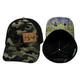 Alaska - 6 Panel - Shallow Fit - Pony Tail - Camo / Black (Unisex)