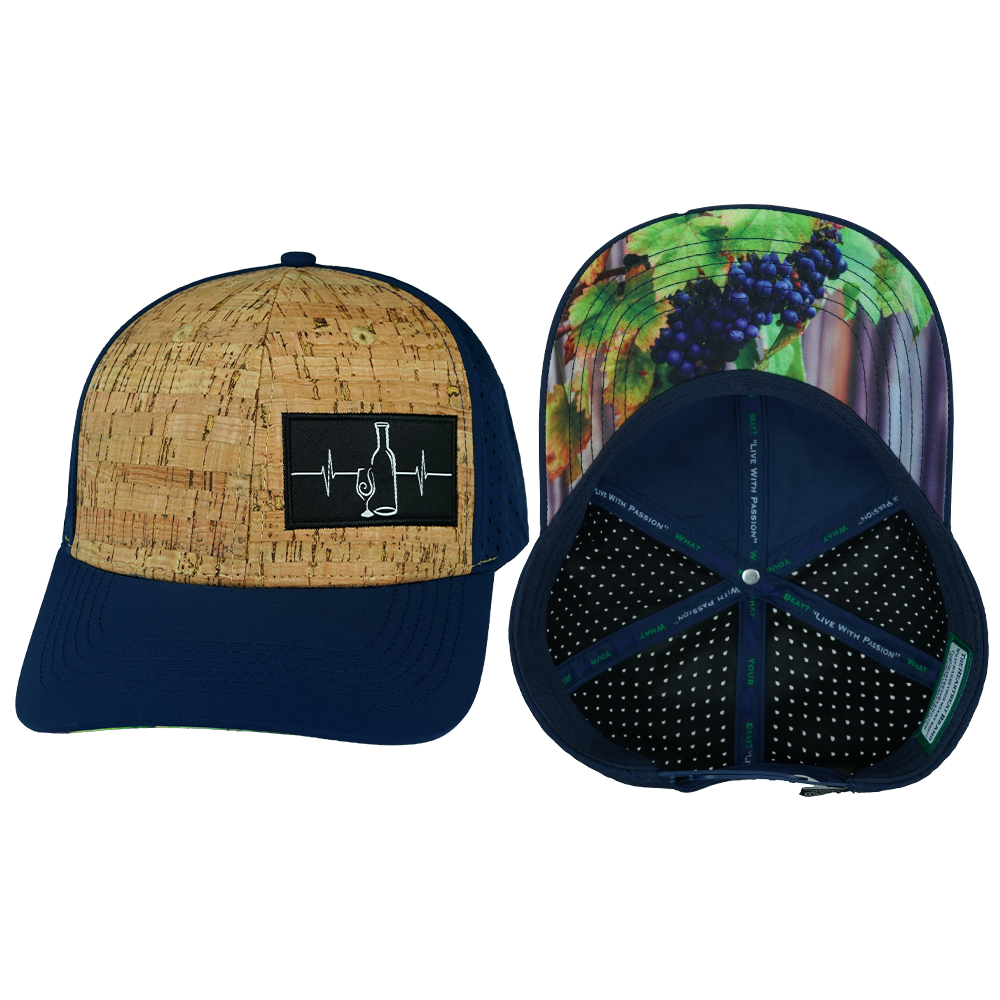 Wine - 6 Panel - Cork - Navy (Unisex)