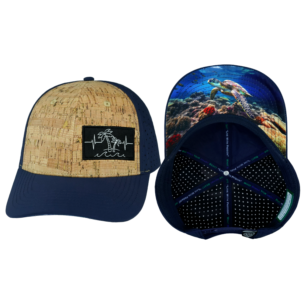 Beach - 6 Panel - Cork - Dark Blue (Unisex)