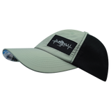 Mountains - 6 Panel - Unstructured - Green / Black - Laser Mesh (Unisex)