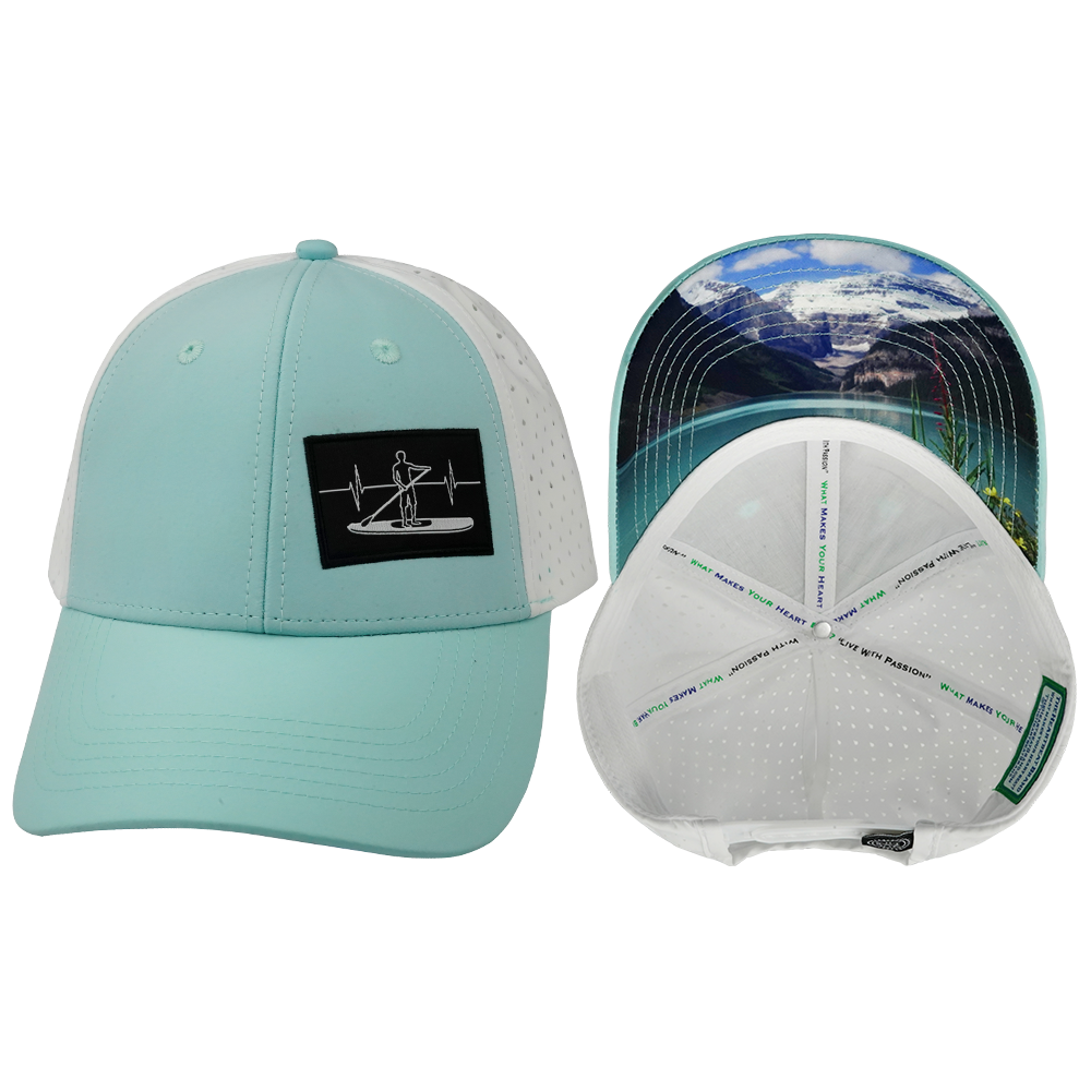 Paddle Board - 6 Panel - Shallow Fit - Pony Tail - Mint / White (Unisex)