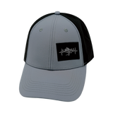 Mountains - 6 Panel - Shallow Fit - Pony Tail - Gray Blue / Black - Laser Mesh (Unisex)