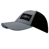 Mountains - 6 Panel - Shallow Fit - Pony Tail - Gray Blue / Black - Laser Mesh (Unisex)