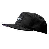 Mountains - 7 Panel - Black Camo - Laser Mesh (Unisex)