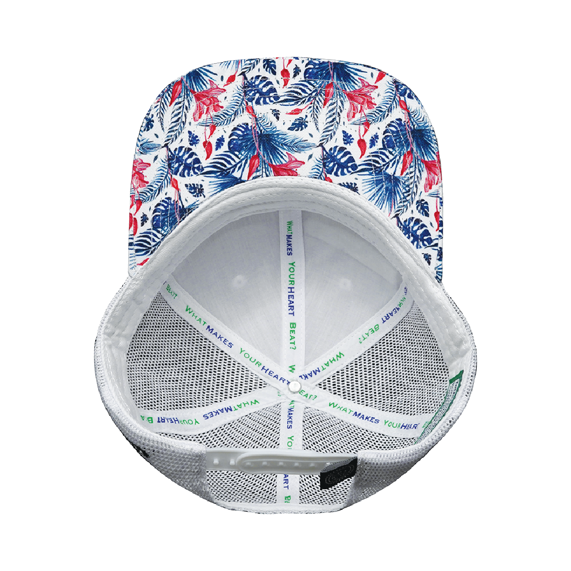 Florida - 6 Panel - Floral / White - Trucker Mesh (Unisex)