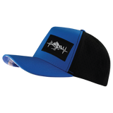 Mountains - 5 Panel - Structured - Royal Blue / Black - Laser Mesh (Unisex)