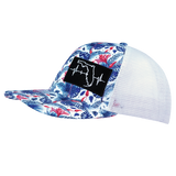 Florida - 6 Panel - Floral / White - Trucker Mesh (Unisex)